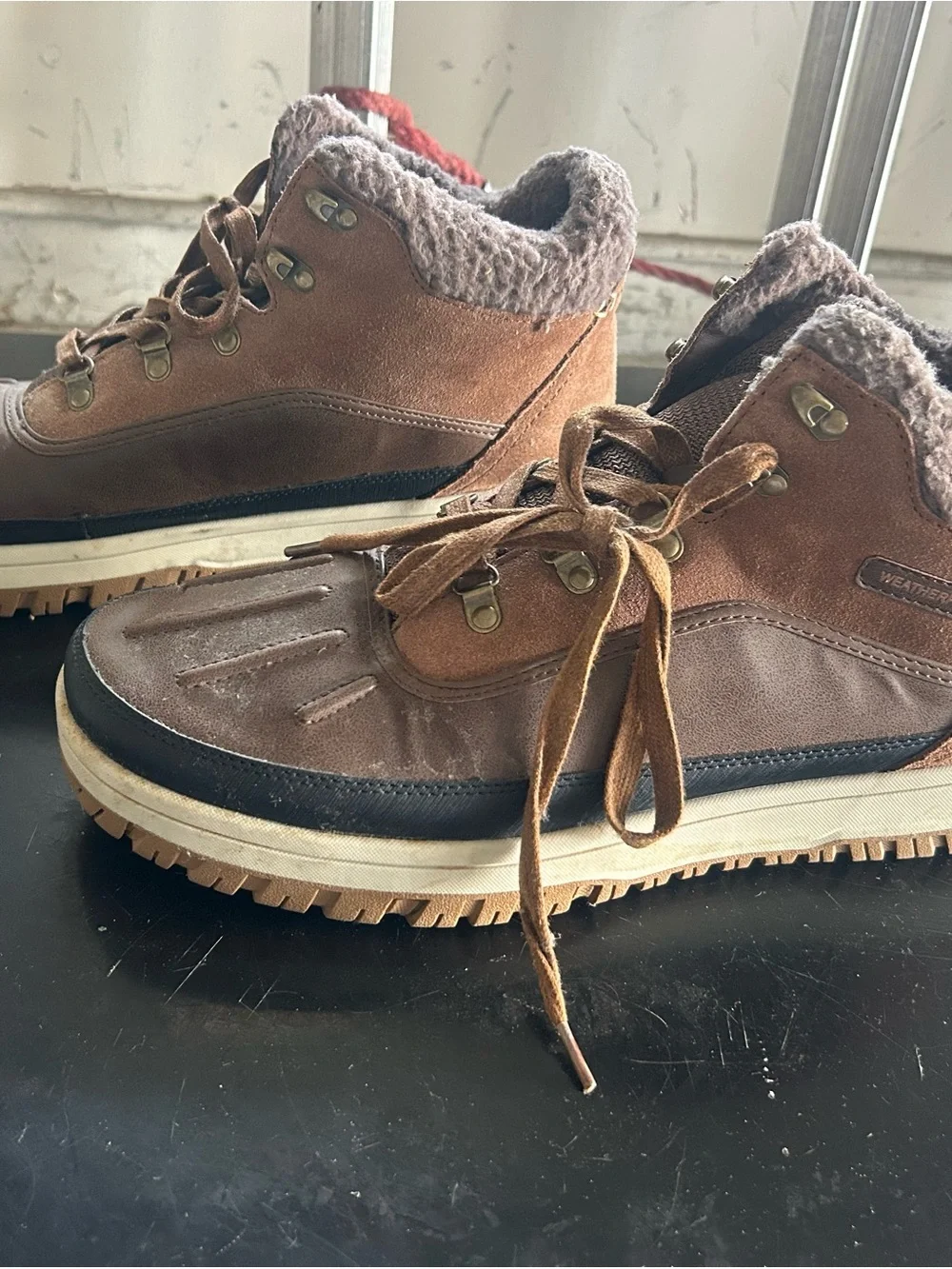 Men's Brown Insulated Lace-Up Winter Boots